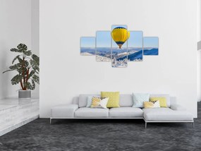 Obraz - Lot nad zimowym krajobrazem (125x70 cm)