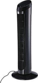 HOMCOM Wentylator Stojący Kolumnowy 45W Cichy 3 Poziomy Wentylacji Oscylacja 70° Czarny | Aosom PL