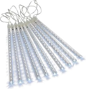 Lampki choinkowe z efektem wodospadu - zimna biel