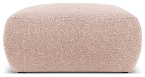 Różowy puf z materiału bouclé Molino – Micadoni Home