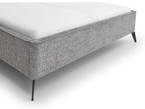 Szare tapicerowane łóżko dwuosobowe 180x200 cm Alicante – Meise Möbel