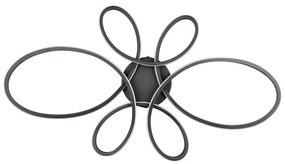 Czarna lampa sufitowa LED 45.5x83 cm Fly – Trio