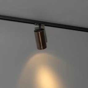 Nowoczesny reflektor ciemny brąz do systemu szynowego 1-fazowego 70mm - Iconic Jeana Luxe