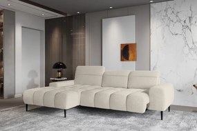 Narożnik GIANO S układ L Lewostronny z elektryczną regulacją siedziska w ktaninie AUSTIN 02 WERSAL