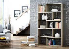 Minimalistyczny Narożny Regał Dąb Sonoma K6-K39
