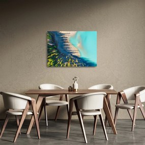 Obraz na szkle - Widok na jezioro (70x50 cm)