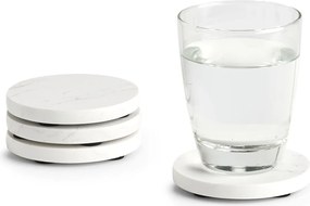 Zestaw marmurowych podkładek pod szklanki, Ø 9,5 cm