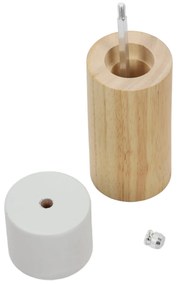 Młynek do pieprzu ręczny, drewniany, Ø 5,5 cm