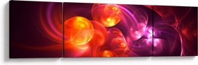 Obraz nowoczesnej abstrakcji (170x50 cm)