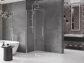 Mexen Velar ścianka prysznicowa rozsuwana Walk-in 70 x 200 cm, transparent 8 mm, chrom - 871-070-000-03-01