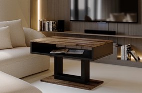 Designerska ława z półką do salonu Tilo