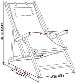 Leżak z miękką poduszką w kolorze beżowym - Sylina