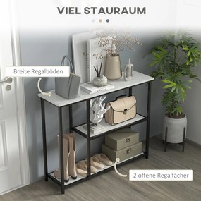 HOMCOM Konsolowy stolik z dużą ilością miejsca