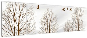 Obraz - Jeleń przed rzeką (170x50 cm)