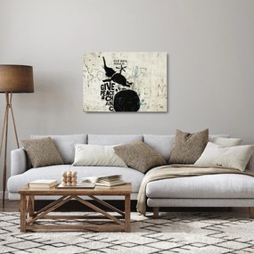 Obraz na szkle - Słoń nad ziemią (70x50 cm)