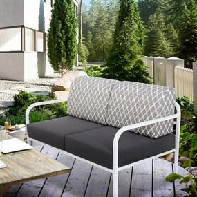 Sofa ogrodowa 2 osobowa Agat maroko 125 x 77 x 74 cm D023-06EB / H030-06PB PATIO