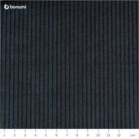 Antracytowa sztruksowa rozkładana sofa 244 cm Base – Karup Design