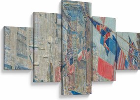 Obraz - Childe Hassam, Allies day, reprodukcje (125x70 cm)