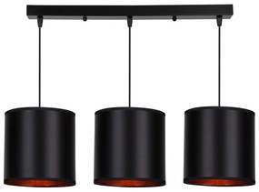 Czarna lampa wisząca 20x72 cm Candida – Candellux Lighting