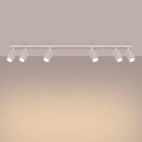 Listwa oświetleniowa 6-punktowa KARBON 6L beżowa ryflowana SOLLUX  LIGHTING