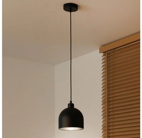 Duolla - Lampa wisząca na lince IRONLINE 1xE27/15W/230V Ø 17 cm czarna