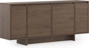 Komoda czterodrzwiowa Zolia 180 cm na cokole - orzech elegant