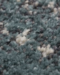 Dywan Modern Teal blue/ dark grey 200x290cm