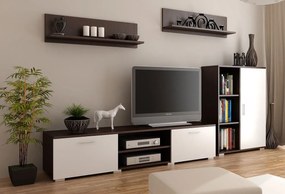 Komplet mebli RTV Armo 6X - biały + wenge