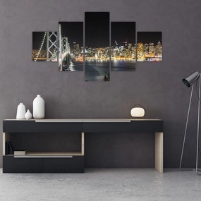 Obraz Brooklyn Bridges i Nowego Jorku (125x70 cm)