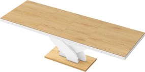 Rozkładany stół z dębowym dekorem na blacie Bella Hubertus