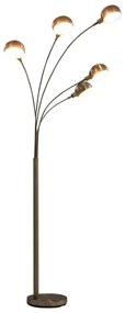 Srebrna lampa podłogowa z regulacją wysokości - 6X EX184 L5-C44