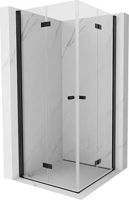 Mexen Mist-F Duo kabina prysznicowa składana 95 x 95 cm, transparent, czarna - 8A6-095L-095P-70-00