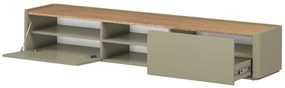 Szafka RTV Elivo 220 cm - eukaliptus / dąb baltic dune