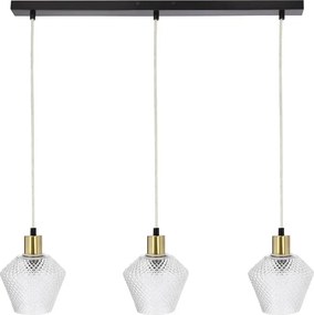 Nowoczesna lampa wisząca z kryształowymi kloszami - D273 T5-A99