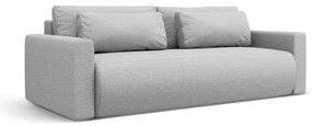 Jasnoszara rozkładana sofa ze schowkiem 238 cm Belfast – Cosmopolitan Design