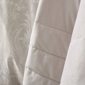 Kremowa aksamitna narzuta pikowana 220x230 cm Bridgerton Regal Velvet – Catherine Lansfield