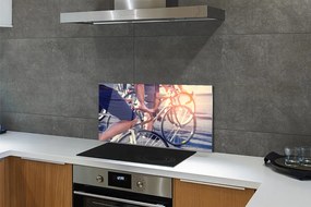 Szklany Panel Grupa Rowerzystów