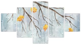 Obraz - Deszczowa jesień (125x70 cm)