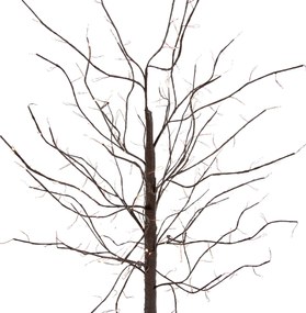 Zewnetrzna Świąteczna lampa podłogowa brązowa drzewko 120 cm z LED z timerem IP44 - Ki Oswietlenie zewnetrzne