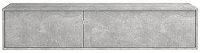 Szafka wisząca pod umywalkę - Szary - szer. 150 cm - ISAURE II