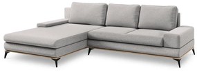 Jasnoszary rozkładany narożnik Windsor &amp; Co Sofas Planet, lewostronny