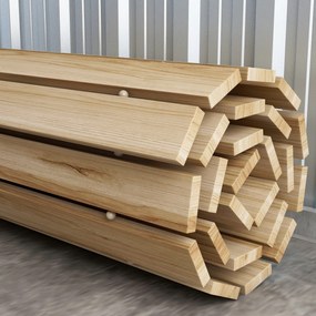 Outsunny Rolka Chodnikowa Ścieżka Ogrodowa, odporna na warunki atmosferyczne, drewno świerkowe, 120 x 47 x 1 cm, Natur