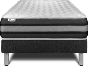 lózka z materacem VITAL SPRING ZEN 120 x 200 cm Rama lózka Czarny