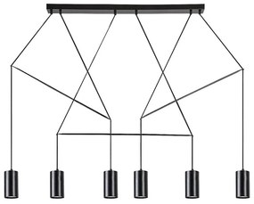 Rabalux 72018 - Lampa wisząca ASLAUG 6xGU10/50W/230V na linkach