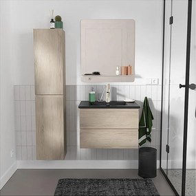 Zestaw zlewozmywakowy 60 cm + bateria + lustro + kolumna SORRENTO