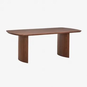 Prostokątny Stół Jadalny 200x100 Cm Z Płyty Mdf Tuareg Ciemna Czerń - Sklum