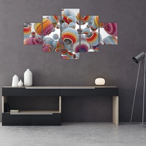 Obraz malowanych kulek (125x70 cm)