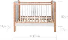 Łóżeczko Ratata 60x120 z funkcją tapczanika