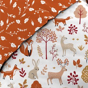 Komplet pościeli dziecięcej 140 x 200 cm, wzór w lisa