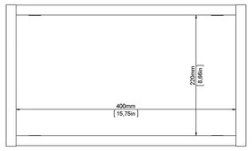 Wielopoziomowa półka w dekorze dębu w naturalnym kolorze 44 cm Roomers – Tvilum